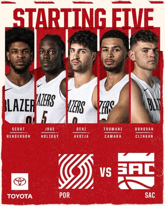 九游app下载-开拓者首发：亨德森、霍勒迪、阿夫迪亚、卡马拉、克林根